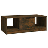 Tavolino da Salotto Rovere Fumo 102x50x36 cm Legno truciolato