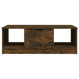 Tavolino da Salotto Rovere Fumo 102x50x36 cm Legno truciolato