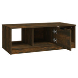 Tavolino da Salotto Rovere Fumo 102x50x36 cm Legno truciolato