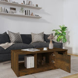 Tavolino da Salotto Rovere Fumo 102x50x36 cm Legno truciolato