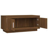 Tavolino Salotto Rovere Marrone 102x50x45 cm Legno truciolato