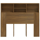 Testiera con Scomparti Rovere Marrone 120x19x103,5 cm