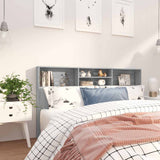 Testiera con Scomparti Grigio Sonoma 180x19x103,5 cm
