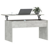 Tavolino Grigio Cemento 102x50,5x52,5 cm in Legno truciolato