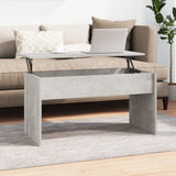 Tavolino Grigio Cemento 102x50,5x52,5 cm in Legno truciolato