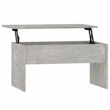 Tavolino Grigio Cemento 80x50,5x41,5 cm in Legno truciolato