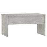 Tavolino Grigio Cemento 80x50,5x41,5 cm in Legno truciolato