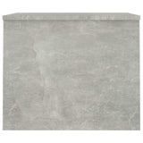 Tavolino Grigio Cemento 80x50,5x41,5 cm in Legno truciolato