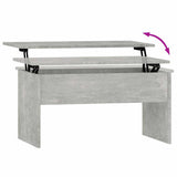 Tavolino Grigio Cemento 80x50,5x41,5 cm in Legno truciolato