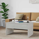 Tavolino Grigio Cemento 80x50,5x41,5 cm in Legno truciolato