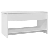 Tavolino da Salotto Bianco 102x50x52,5 cm in Legno truciolato