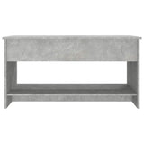 Tavolino Salotto Grigio Cemento 102x50x52,5cm Legno truciolato