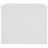 Tavolino da Salotto Bianco 80x50x40 cm in Legno truciolato