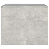 Tavolino da Salotto Grigio Cemento 80x50x40cm Legno truciolato