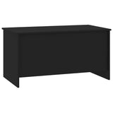 Tavolino da Salotto Nero 102x55,5x52,5 cm in Legno truciolato