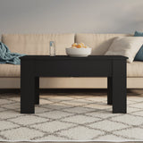 Tavolino da Salotto Nero 101x49x52 cm in Legno truciolato