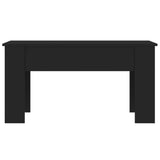 Tavolino da Salotto Nero 101x49x52 cm in Legno truciolato