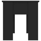 Tavolino da Salotto Nero 101x49x52 cm in Legno truciolato