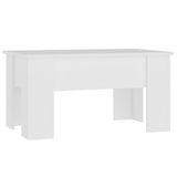 Tavolino da Salotto Bianco 79x49x41 cm in Legno truciolato