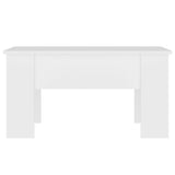 Tavolino da Salotto Bianco 79x49x41 cm in Legno truciolato
