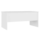 Tavolino da Salotto Bianco 102x50,5x46,5cm in Legno truciolato