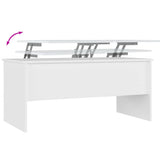 Tavolino da Salotto Bianco 102x50,5x46,5cm in Legno truciolato