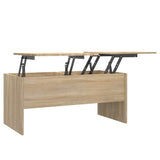 Tavolino Rovere Sonoma 102x50,5x46,5 cm in Legno truciolato