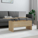Tavolino Rovere Sonoma 102x50,5x46,5 cm in Legno truciolato