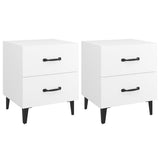 Comodini 2 pz Bianchi 40x35x47,5 cm