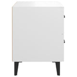 Comodini 2 pz Bianchi 40x35x47,5 cm