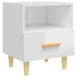 Comodino Bianco Lucido 40x35x47 cm