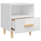 Comodino Bianco Lucido 40x35x47 cm