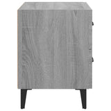 Comodini 2 pz Grigio Sonoma 40x35x47,5 cm