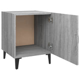 Comodino Grigio Sonoma in Legno truciolato