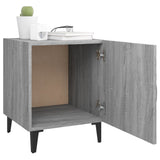 Comodino Grigio Sonoma in Legno truciolato