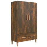 Credenza Rovere Fumo 70x31x115 cm in Legno truciolato