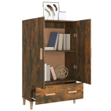 Credenza Rovere Fumo 70x31x115 cm in Legno truciolato