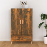 Credenza Rovere Fumo 70x31x115 cm in Legno truciolato