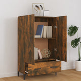 Credenza Rovere Fumo 70x31x115 cm in Legno truciolato