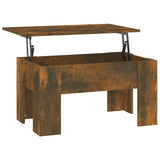 Tavolino da Salotto Rovere Fumo 79x49x41cm in Legno truciolato