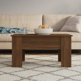 Tavolino da Salotto Rovere Marrone 79x49x41cm Legno truciolato