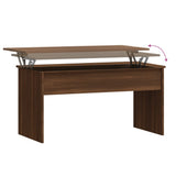 Tavolino Rovere Marrone 102x50,5x52,5 cm in Legno truciolato