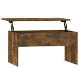 Tavolino Rovere Fumo 80x50,5x41,5 cm in Legno truciolato