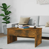 Tavolino Rovere Fumo 80x50,5x41,5 cm in Legno truciolato