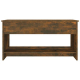 Tavolino da Salotto Rovere Fumo 102x50x52,5cm Legno truciolato