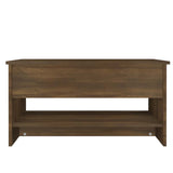 Tavolino Salotto Rovere Marrone 80x50x40 cm Legno truciolato