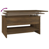Tavolino Salotto Rovere Marrone 80x50x40 cm Legno truciolato