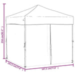 Tenda per Feste Pieghevole con Pareti Laterali Blu 2x2 m