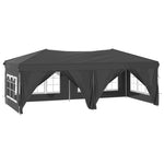 Tenda per Feste Pieghevole con Pareti Laterali Antracite 3x6 m