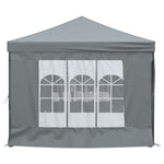 Tenda per Feste Pieghevole con Pareti Laterali Antracite 3x6 m